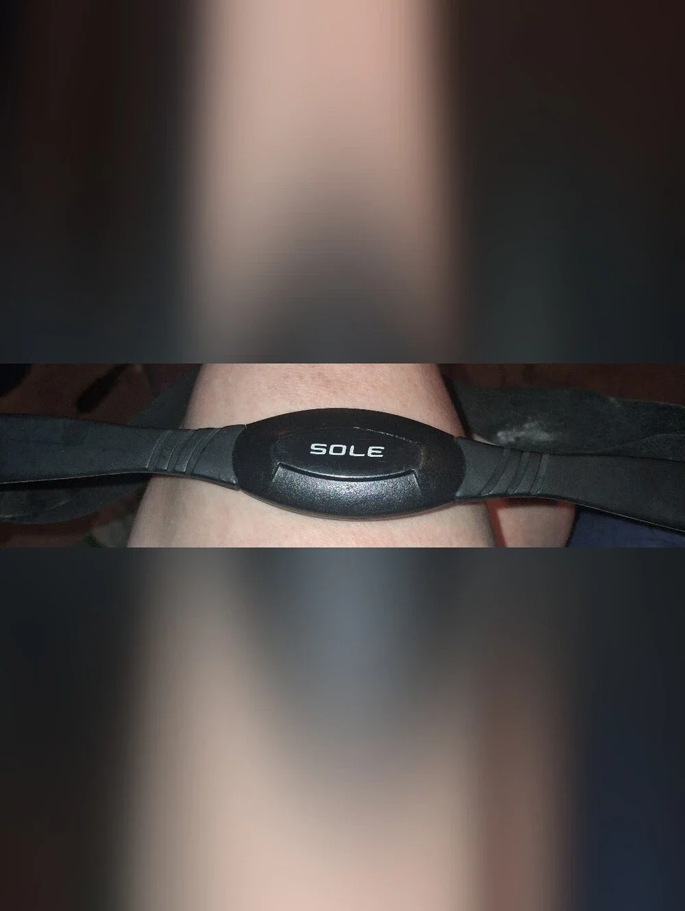Black Wireless Heart Rate Chest Strap